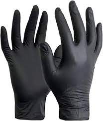 Picture of EXTRA THICK NITRILE BLACK EXAMINATION GLOVE (S/M/L) (100)