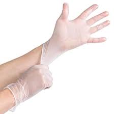 Picture of Vinyl Powder Free Clear Exam Gloves (100)