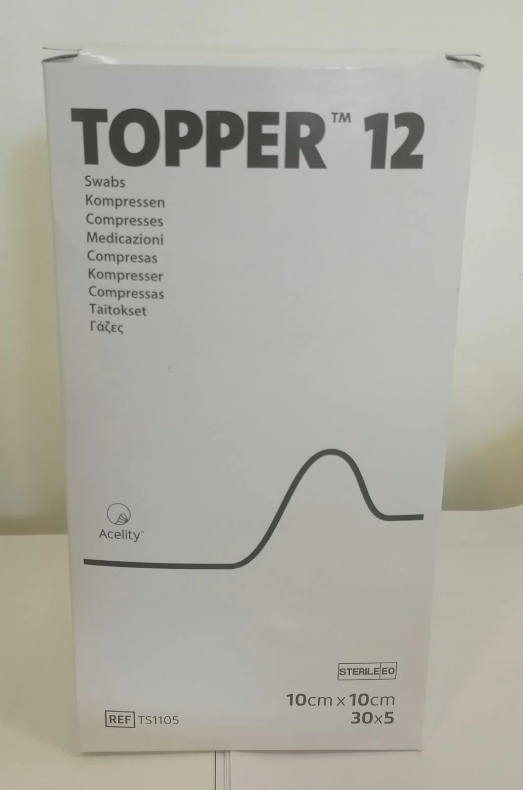 Picture of Topper 12 swabs 10x10cm (30x5 Sterile)