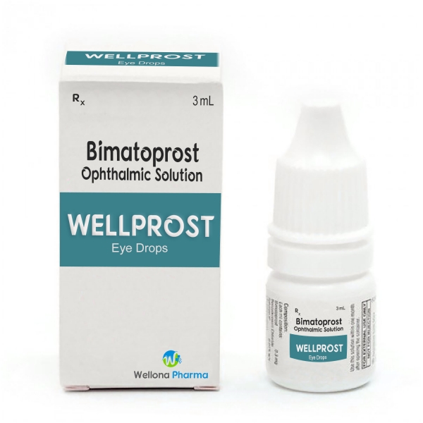 Picture of bimatoprost eye drops 100ug/ml BOTTLE (3ml)