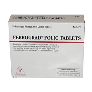 Picture of Ferrograd Filmtab 325mg 30 Tablets